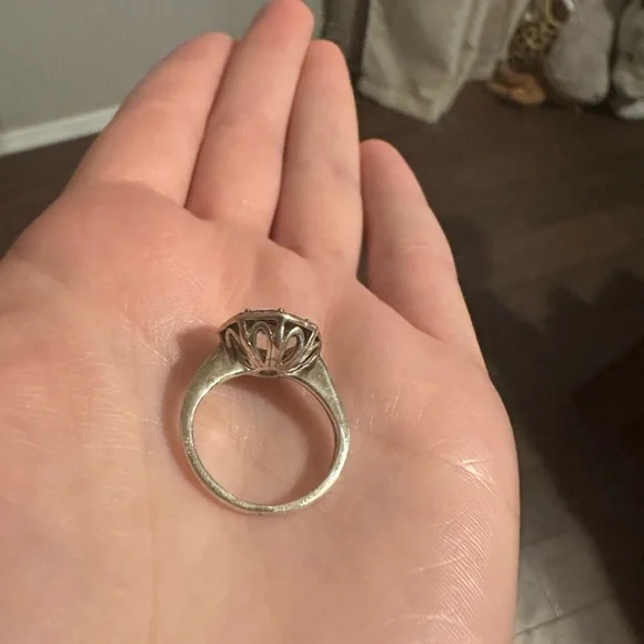 Quartz and diamond ring - Picture 2 of 4